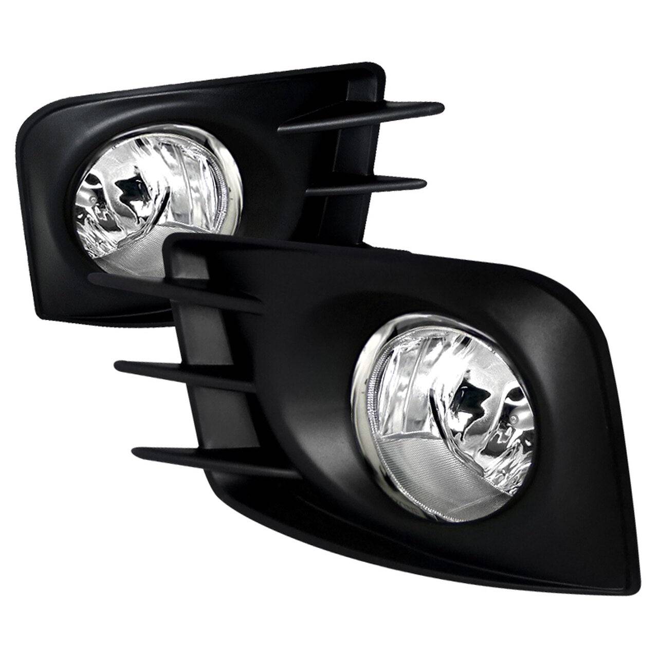 2011-2013 Scion tC Chrome Housing Clear Lens Fog Lights - Durable Bumper Fog Lamps for Enhanced Night Driving Safety & Style