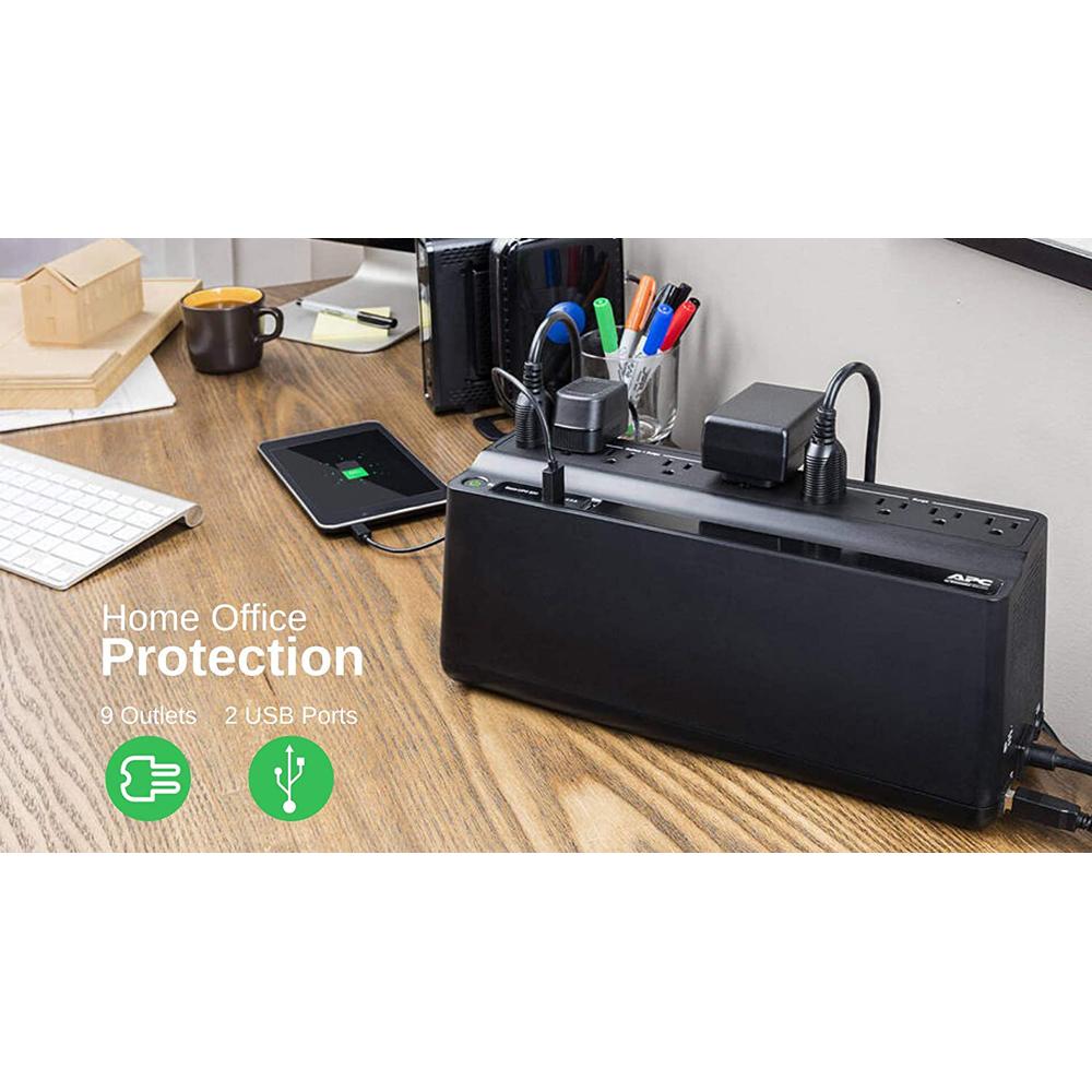 APC BE850G2 UPS Battery Backup & Surge Protector - 850VA/510W Uninterruptible Power Supply for Home Office, Gaming PC & Electronics - Open Box Condition