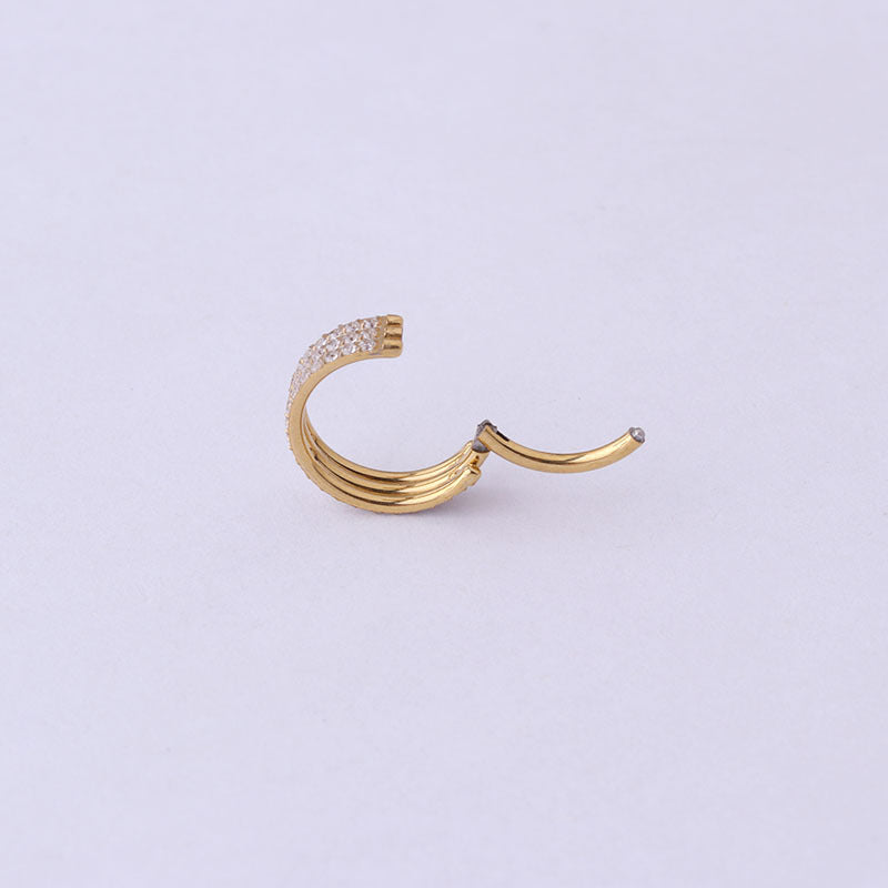 16G Surgical Steel Hypoallergenic Thick Clicker Nose Ring for Sensitive Skin | Comfortable Nose Hoop Piercing Jewelry for Everyday Wear & Special Occasions | HSPJ709