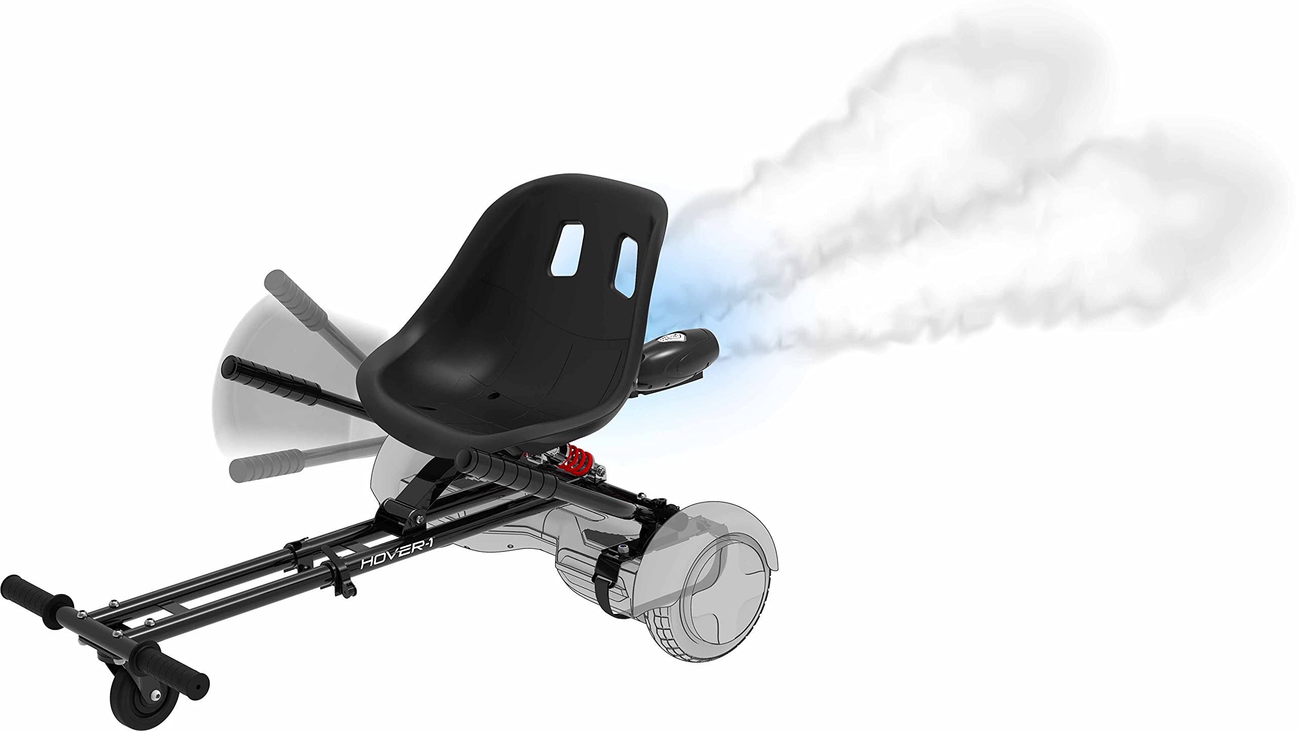 Hover-1 Raptor-1 Hoverboard Go Kart Attachment Kit - Turbo LED Lights, Universal Fit for 6.5