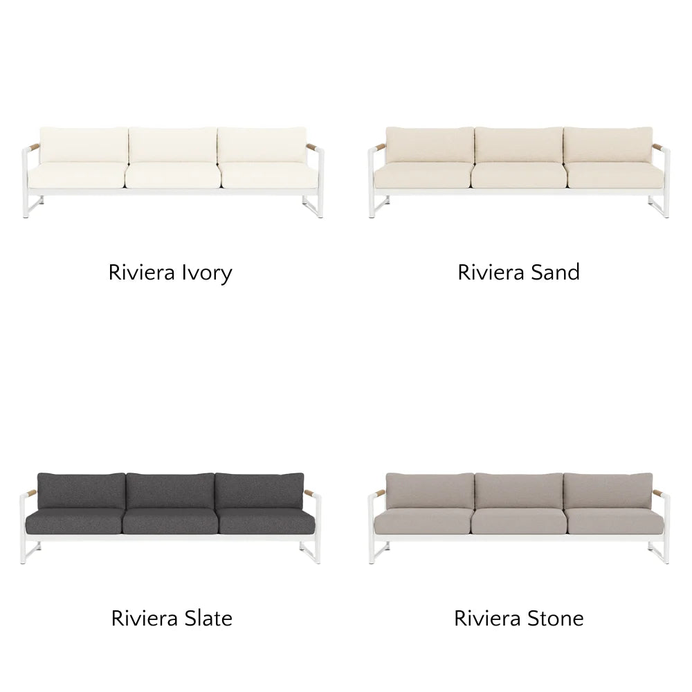 Breeze XL Outdoor 3-Seat Sofa Set - Waterproof Patio Furniture for Garden, Poolside & Backyard Relaxation