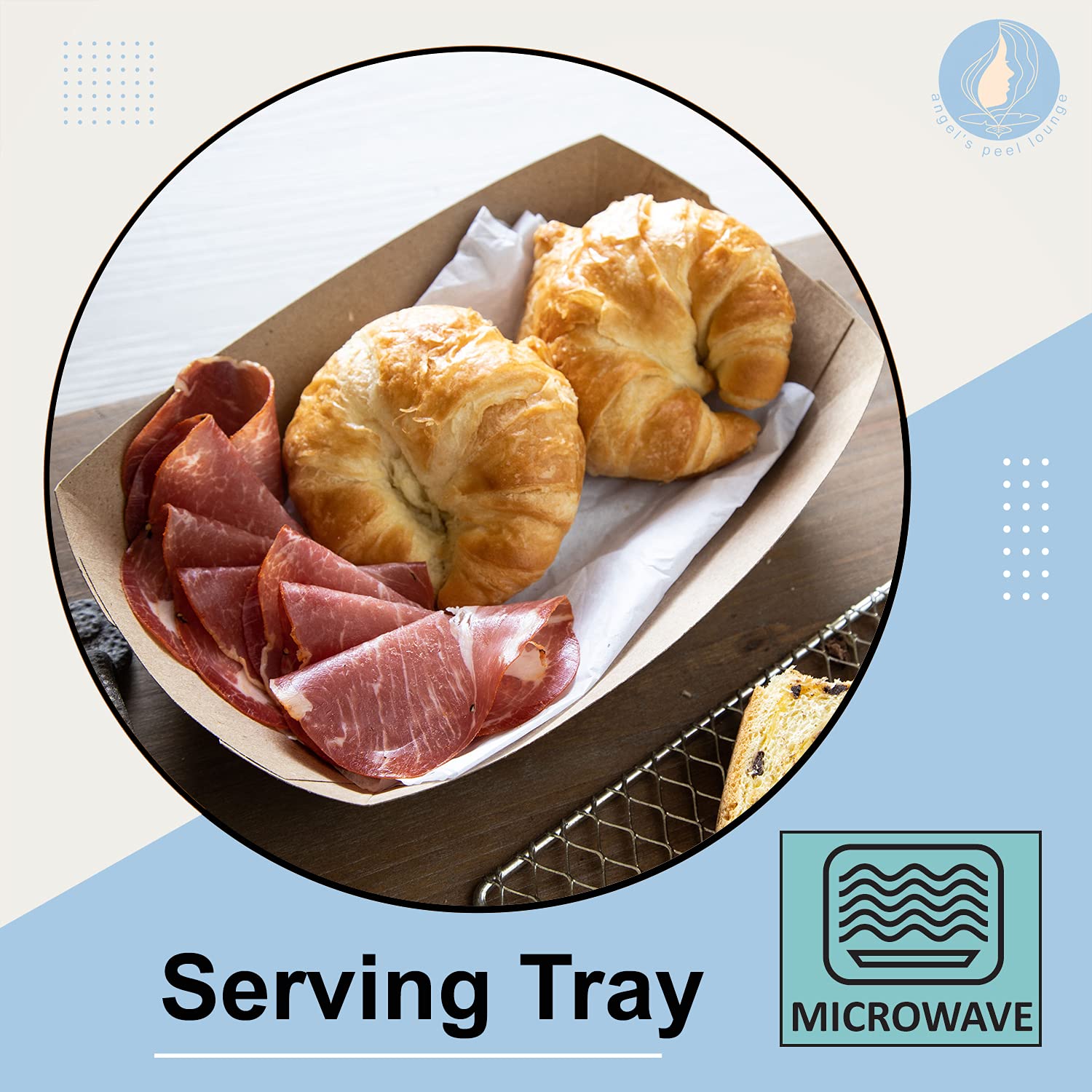 Eco-Friendly Disposable Kraft Paper Food Trays - 100% Biodegradable & Recyclable 3Lb Serving Trays for Hot/Cold Food - Perfect for Picnics, Parties, Camping & Outdoor Events (Pack of 100)
