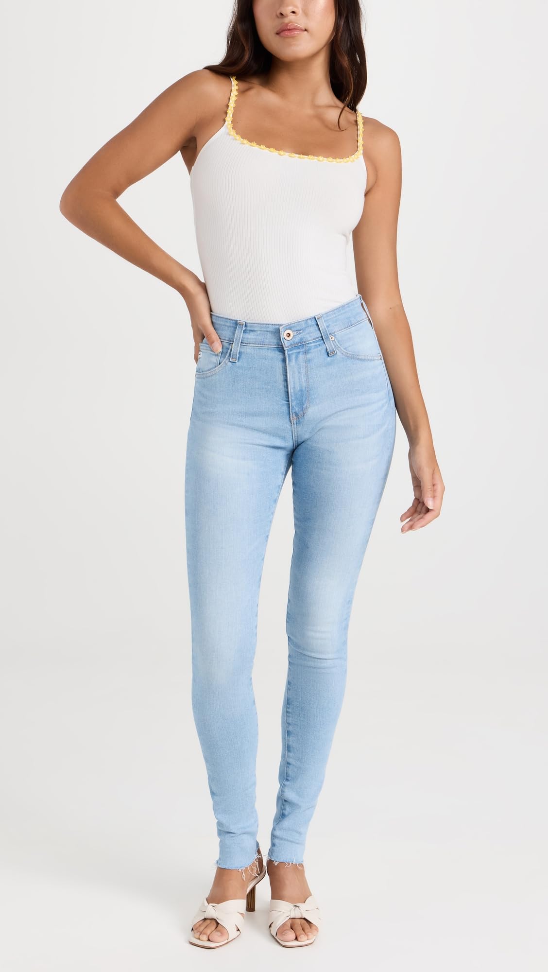 AG Adriano Goldschmied Women's The Farrah Skinny Jeans - High Waist Stretch Denim Pants for Casual Wear & Night Out | Perfect for Work, Date Night & Everyday Style