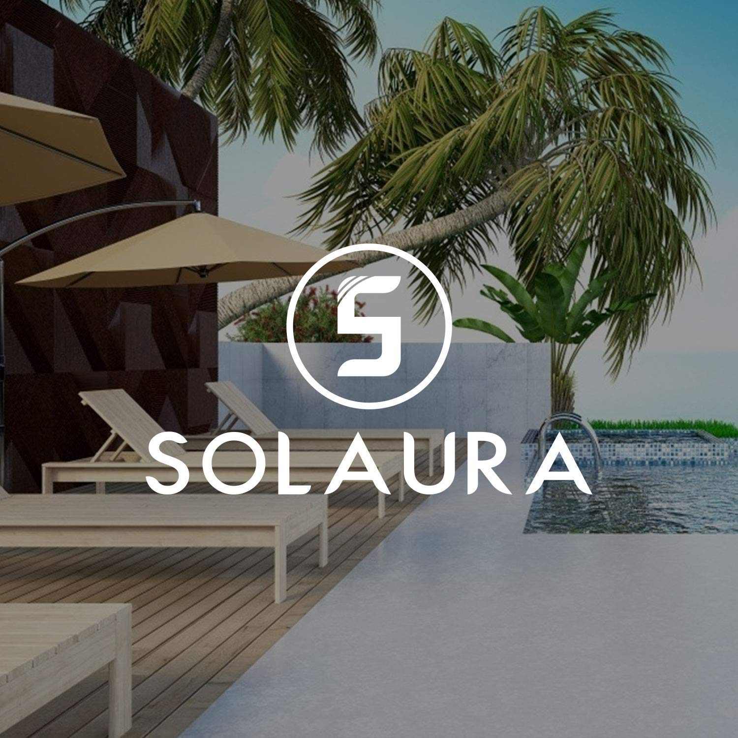 SOLAURA 7-Piece Outdoor Metal Patio Furniture Set - 2 Spring Chairs, 2 Patio Chairs, Loveseat with Coffee Table & Side Table in Peacock Blue - Perfect for Garden, Backyard, Poolside & Outdoor Relaxation
