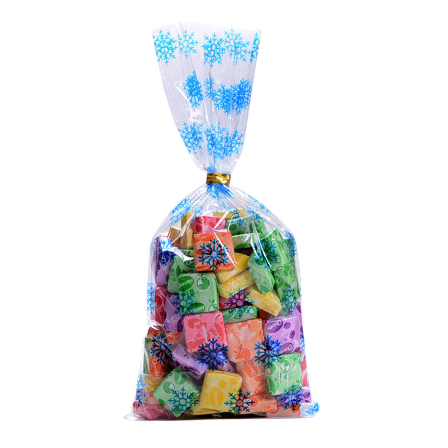 150 PCS Clear Christmas Cellophane Bags with Twist Ties - Holiday Treat & Cookie Bags for Christmas Party Favors, Gift Wrapping & Baking Supplies (Style B) - Perfect for Holiday Gift Giving, Cookie Exchanges & Party Favors