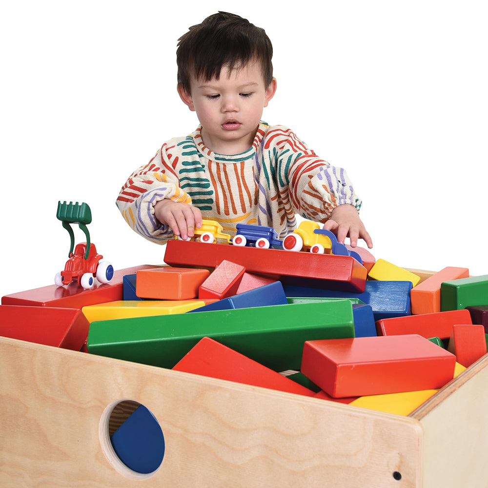 Rolling Block Storage Cart - Mobile Organizer with Wheels for Home, Office, and Classroom Use | Easy Rolling Storage Solution for Toys, Books, and Supplies