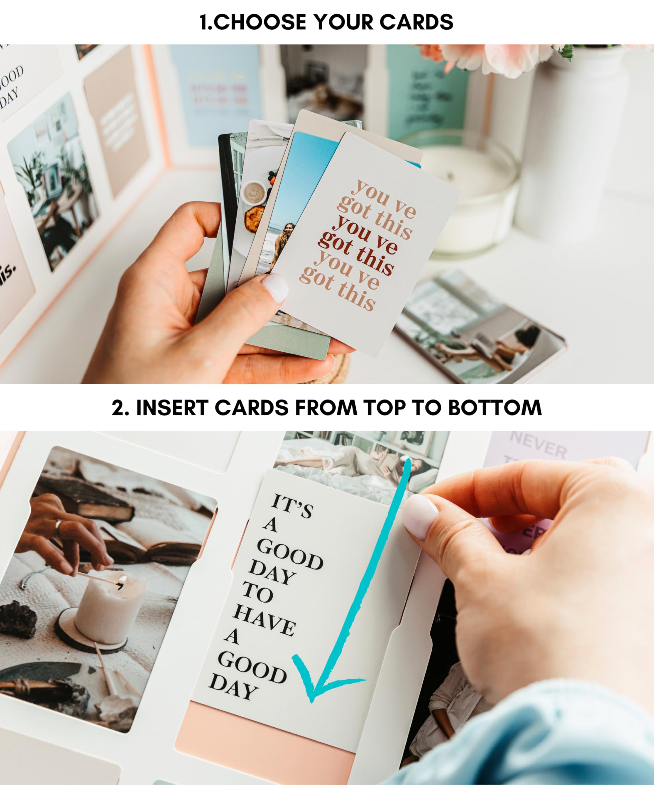 Lamare Vision Board Kit – Premium Dream Board Supplies for Women | Complete Mood Board & Collage Book for Manifestation & Goal Setting | Perfect for Vision Journaling, Creative Visualization & Home Office Decor