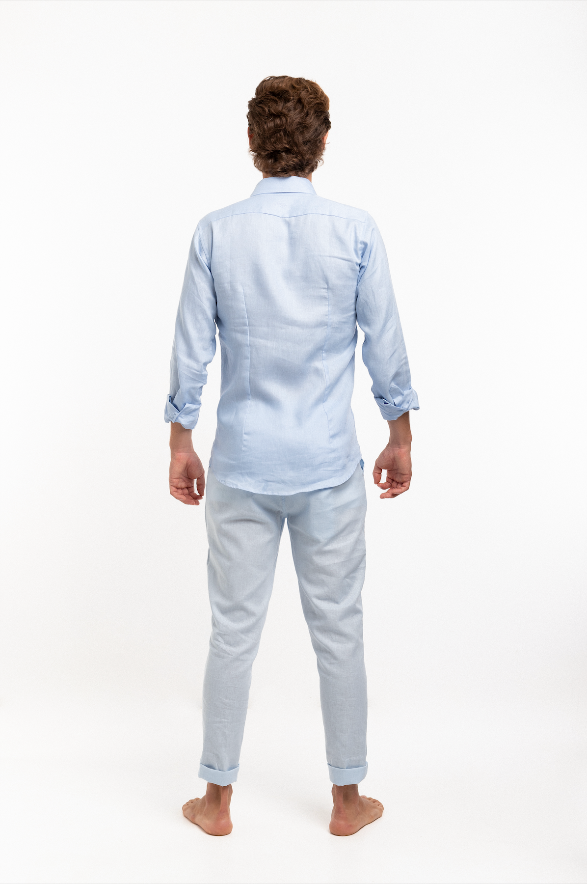 Stylish Milos Light Blue Linen Pants for Women - Breathable Summer Casual Trousers | Perfect for Beach Vacations, Outdoor Adventures & Relaxing at Home