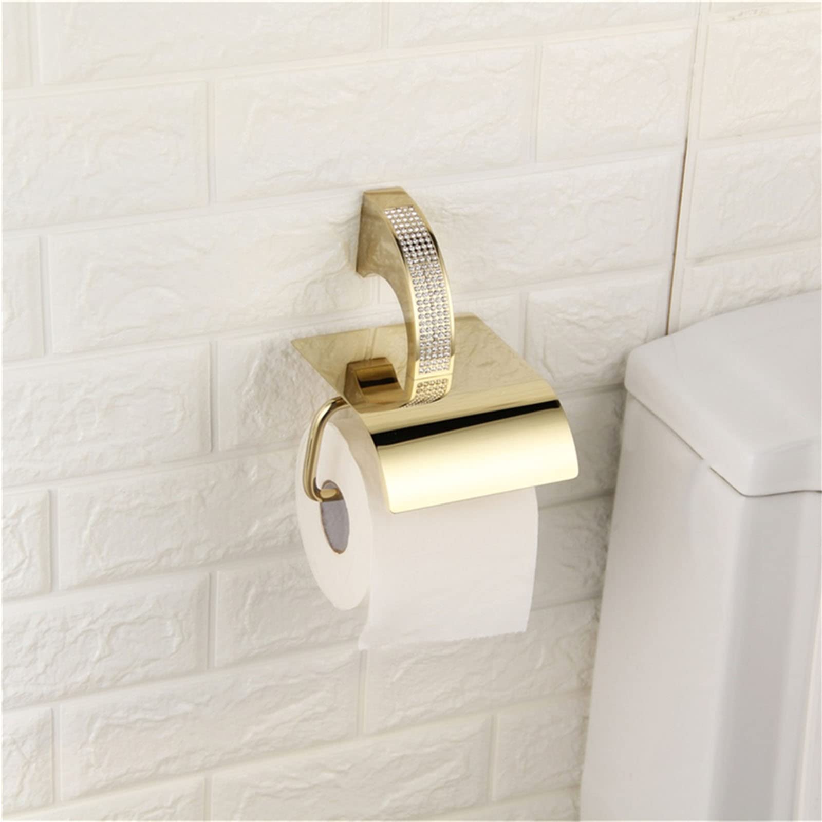 11-Piece Brass Bathroom Hardware Set - Wall Mounted Towel Racks, Towel Bar, Towel Ring, Toilet Paper Holder & Robe Hooks - Elegant Bathroom Accessories for Home & Hotel Decor