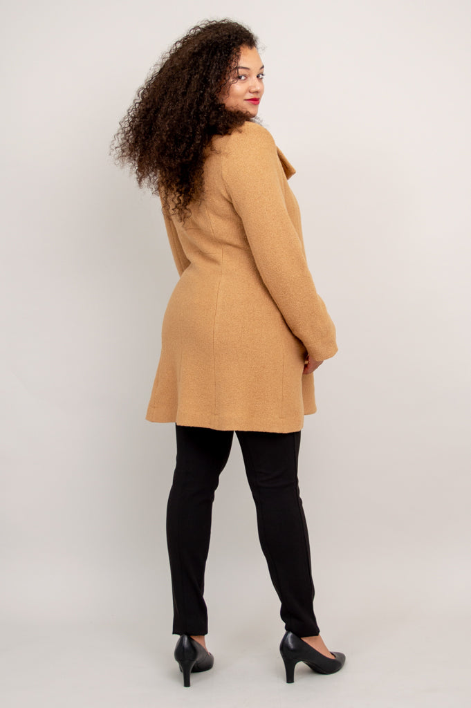 Premium Beige Wool Keston Coat for Women - Warm Winter Overcoat for Office, Dating & Outdoor Activities