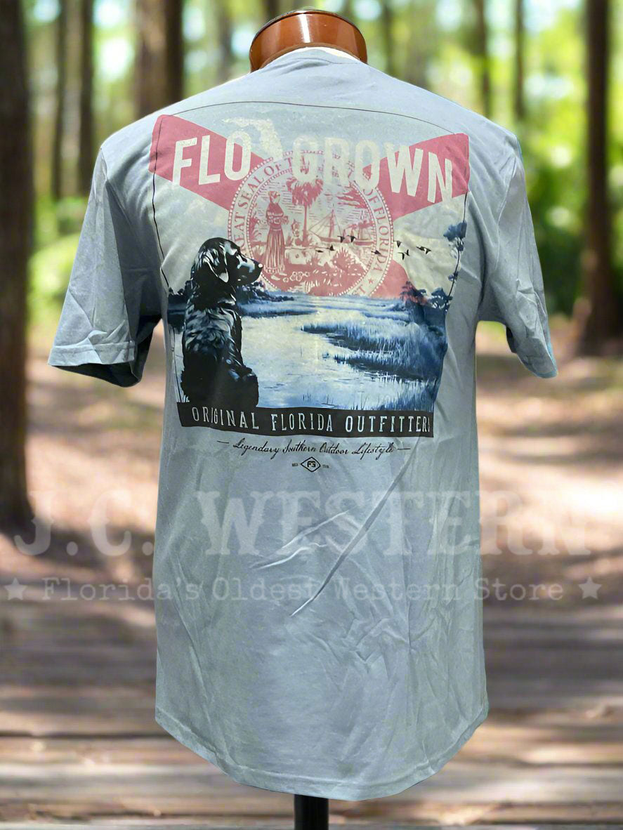 FloGrown FGM 1822 Men's Southern Marsh T-Shirt - Comfortable Cotton Tee for Casual Wear, Outdoor Activities & Southern Style Fashion