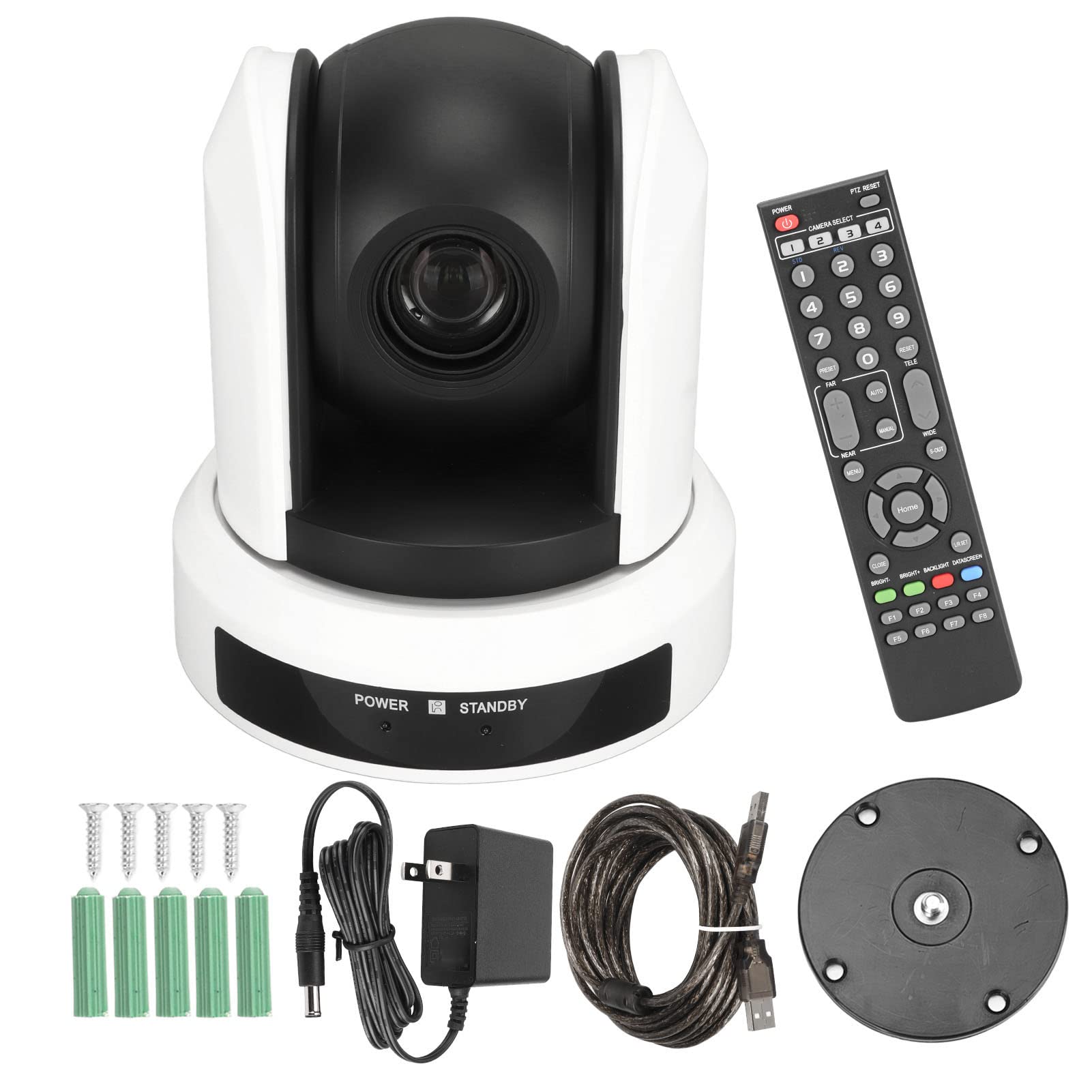 PTZ Camera with Full HD 1080P, 207MP & 10X Optical Zoom - USB Video Conference Webcam for Business Meetings, Worship Live Streaming, Online Education & Remote Work