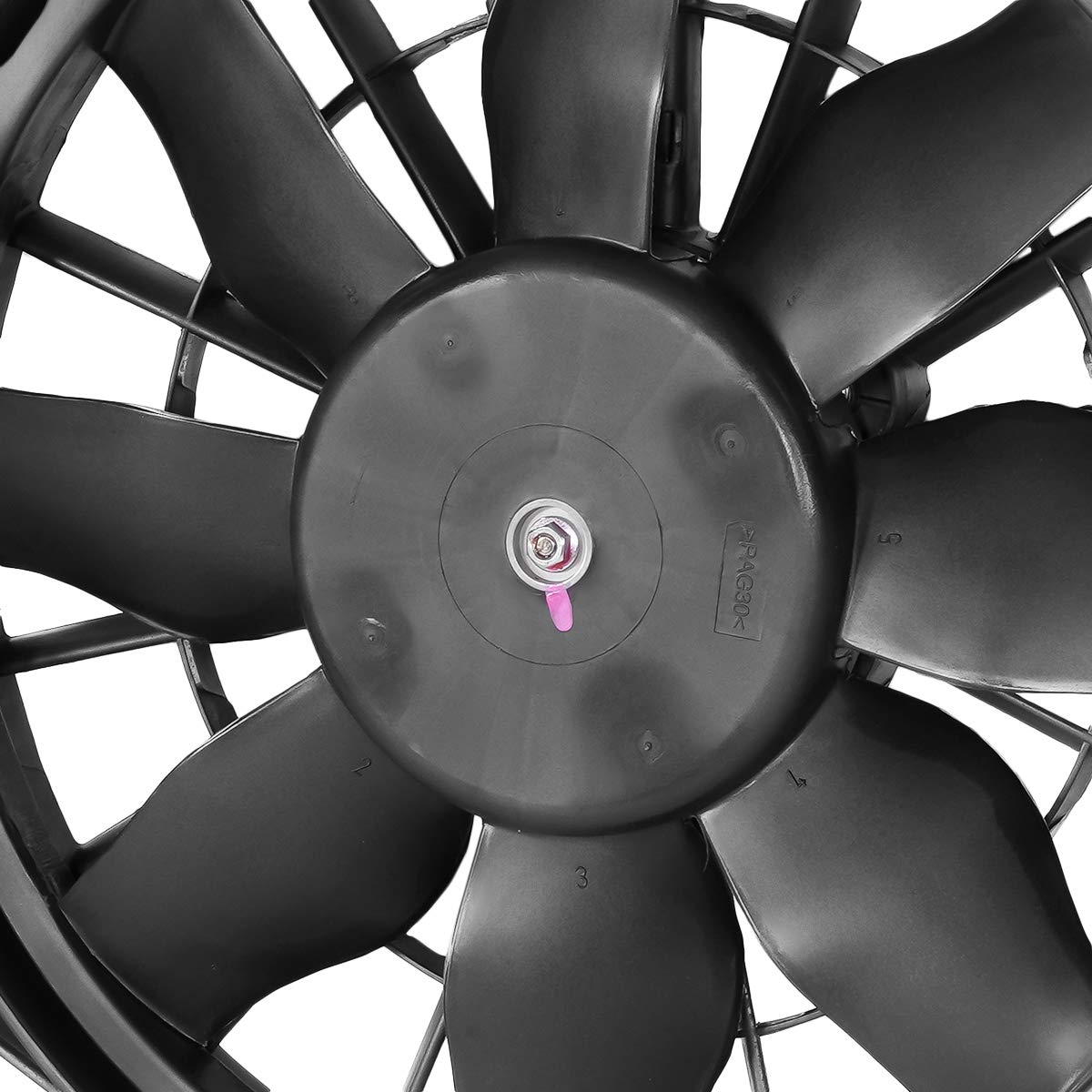 DNA Motoring OEM-RF-0078 CH3115119 Black Factory Style Radiator Cooling Fan Assembly Replacement - Perfect for Car Engine Cooling System Repair & Maintenance