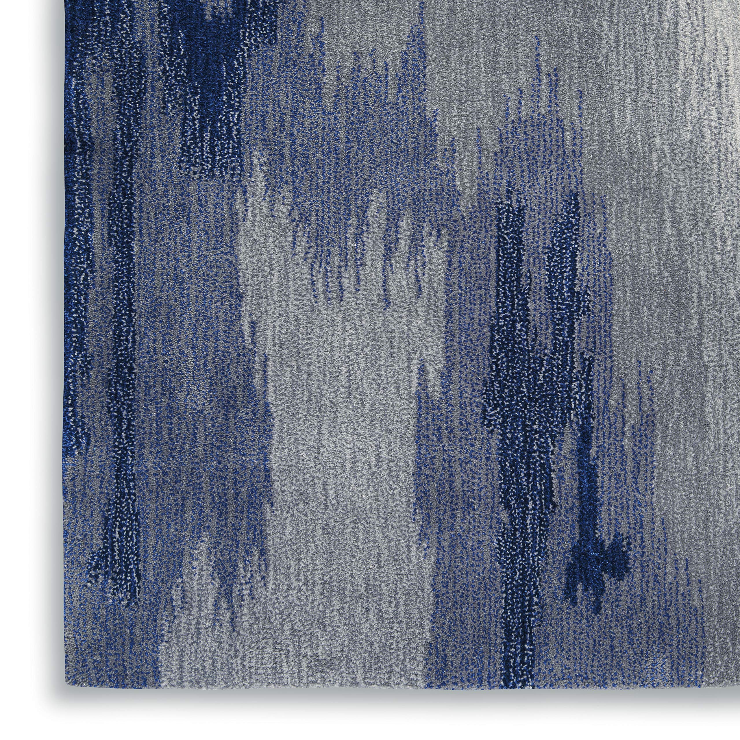 Nourison Symmetry Abstract Grey/Blue 8'6