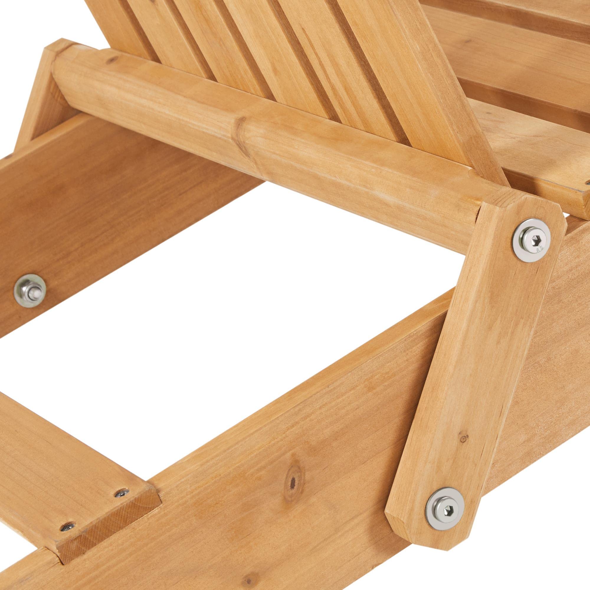Yaheetech 4-Piece Folding Adirondack Chair Set - 300LBS Capacity Solid Wood Outdoor Furniture, Weather-Resistant Patio Chairs for Garden, Yard, Deck & Backyard - Perfect for Campfires, BBQs and Outdoor Relaxation