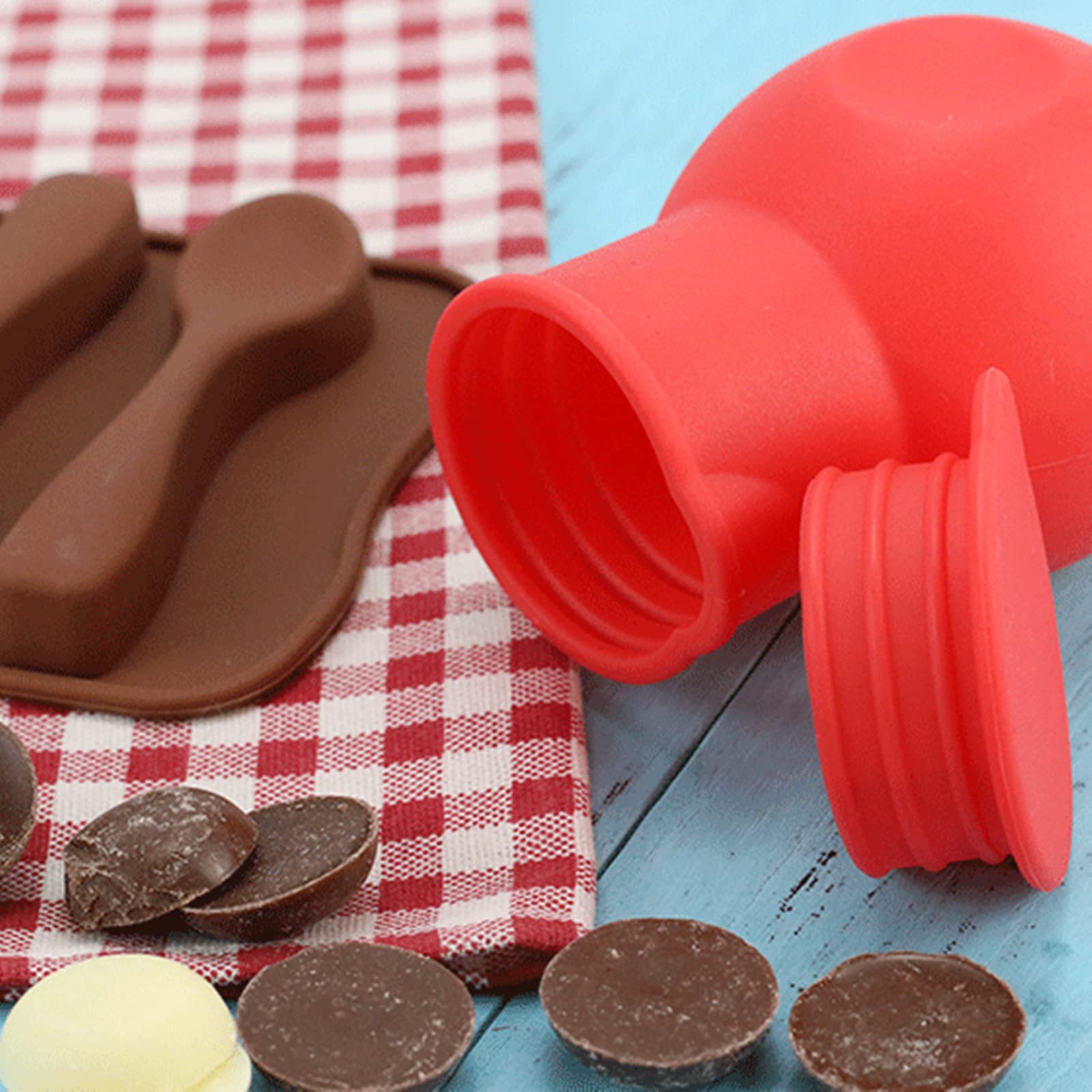 3-Piece Silicone Chocolate Melting Pot Set - Microwave Safe Butter & Sauce Warmer - Baking & Candy Making Pouring Tools (Black) - Perfect for DIY Desserts, Cake Decorating & Hot Chocolate Preparation