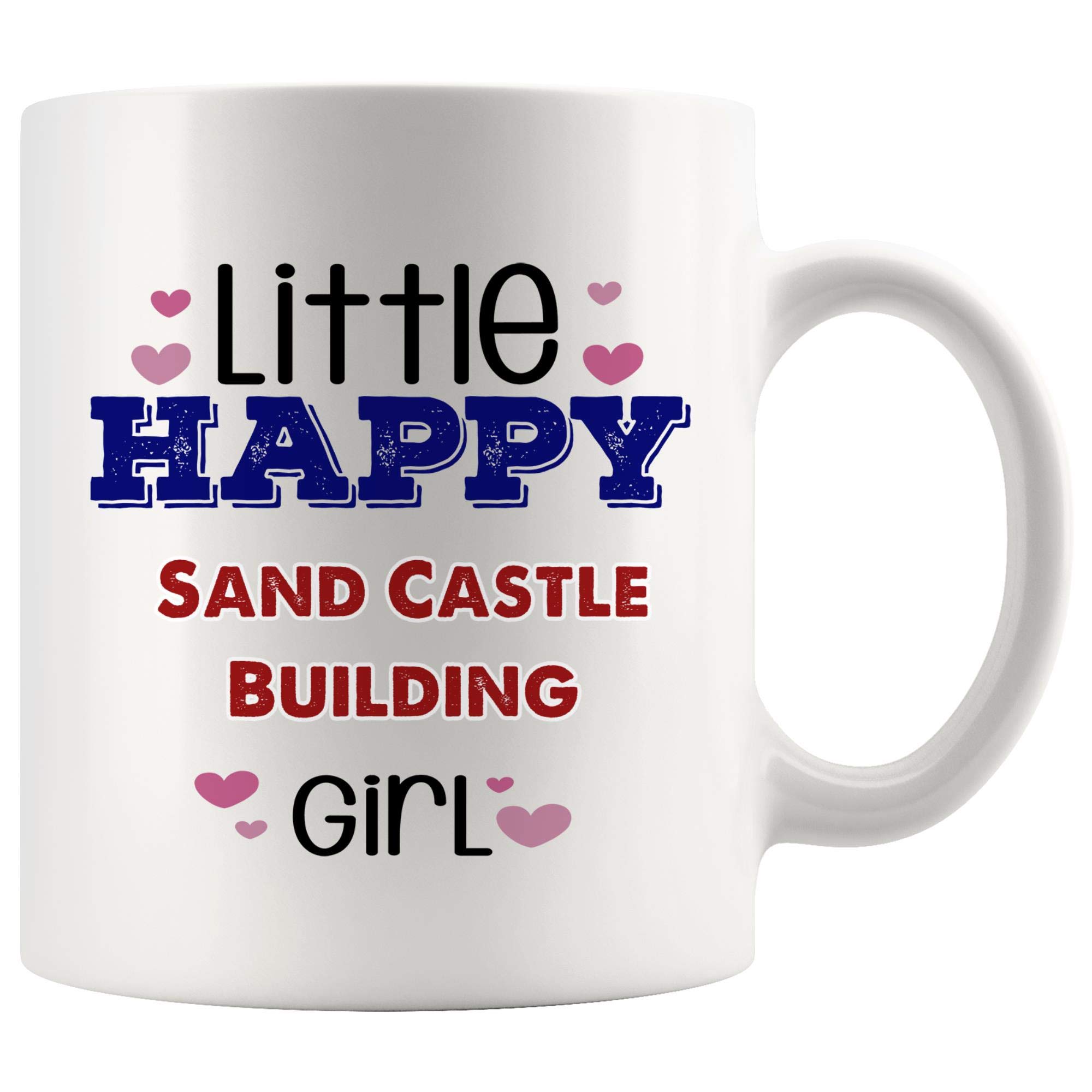 Cute Sand Castle Building Mug - Coffee & Tea Cup Gift for Kids, Girls, Toddlers - Perfect for Beach, Summer, Travel & Funny Sayings - Ideal for Lovers, Men, Women & Children