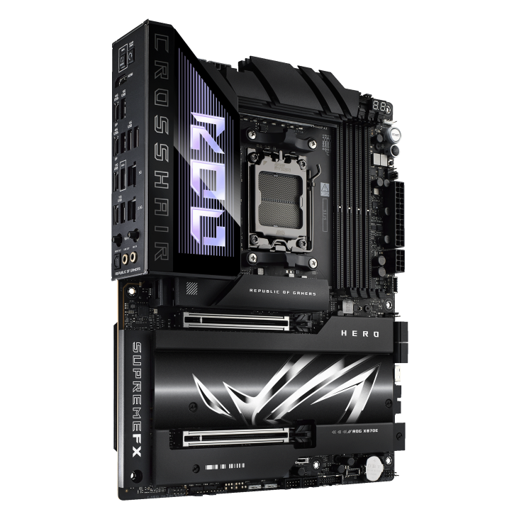 ASUS X870E ROG CROSSHAIR HERO AM5 ATX Gaming Motherboard - DDR5, PCIe 5.0, Wi-Fi 6E for High-Performance PC Builds | Perfect for Gaming, Streaming & Content Creation