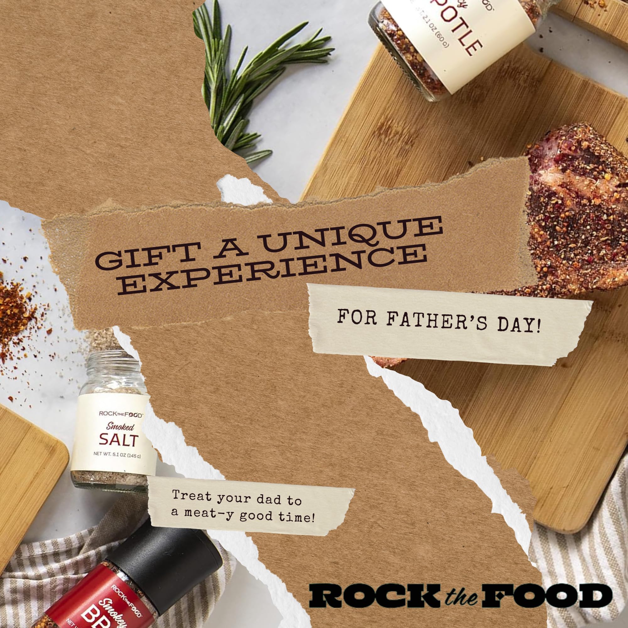 Gourmet Smoked Seasonings & Rubs Gift Set - Smoked Salt, Spicy Chipotle & BBQ Rubs | Perfect for Grilling, Smoking & Enhancing Meats