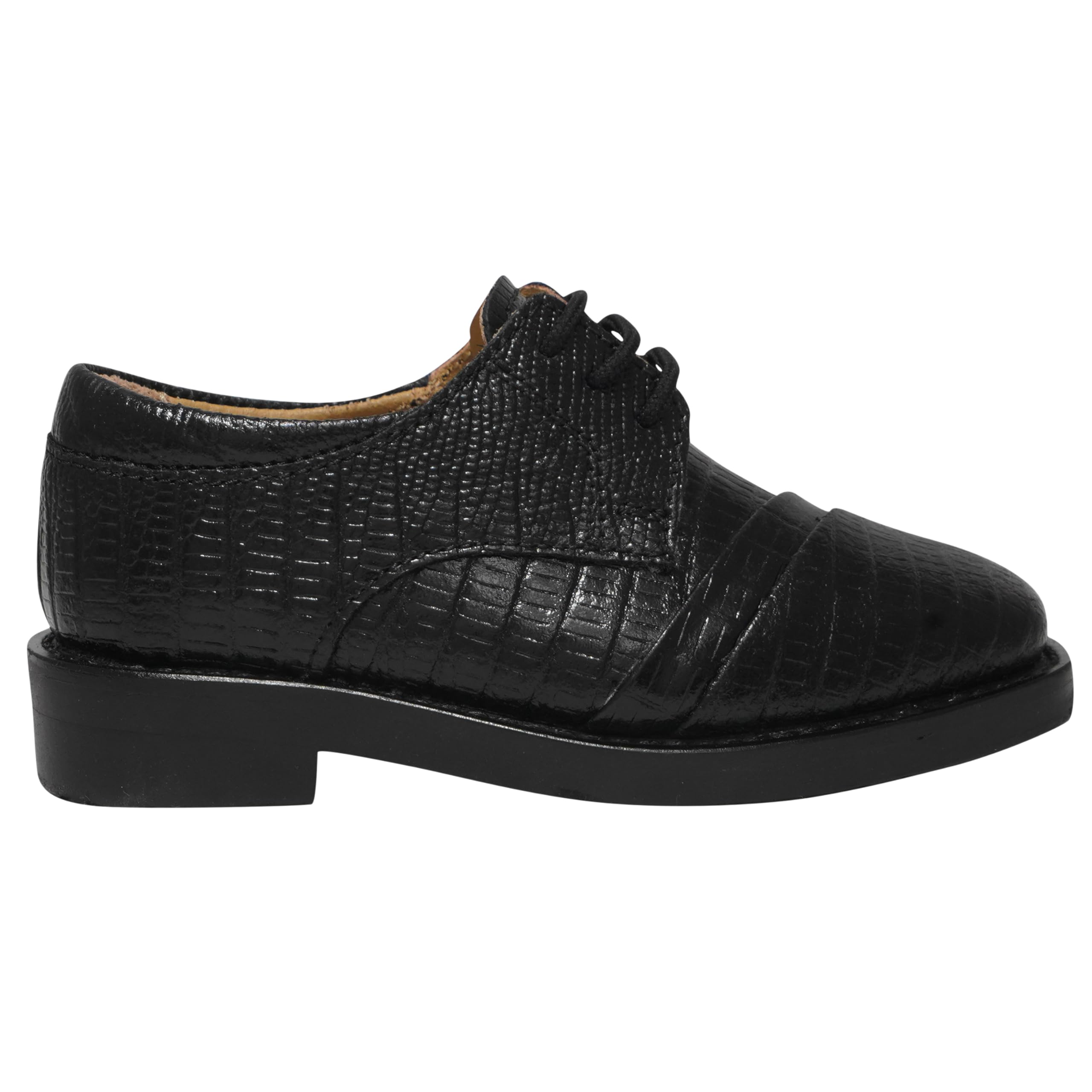 LIBERTYZENO Boys' Animal Print Genuine Leather Oxford Dress Shoes - Toddler Lace-Up Formal Shoes for Kids | Perfect for Easter Gifts, School Events & Special Occasions