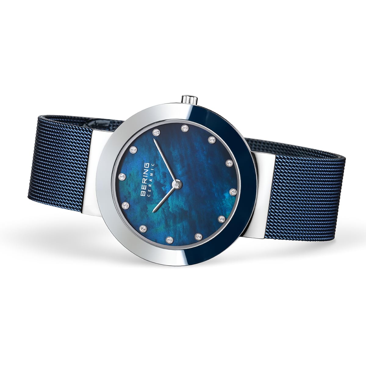 BERING Women's Ceramic Watch with Quartz Movement - Stainless Steel Case & Scratch-Resistant Sapphire Glass | Elegant Dress Watch for Business, Party & Everyday Wear