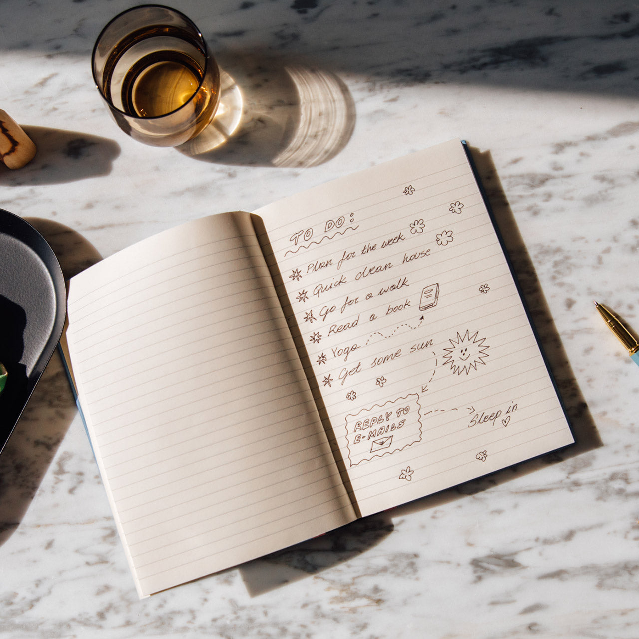 Once Upon a Time Notebook A5 - Lined Journal for Writing, Note Taking & Sketching - Perfect for School, Office & Travel