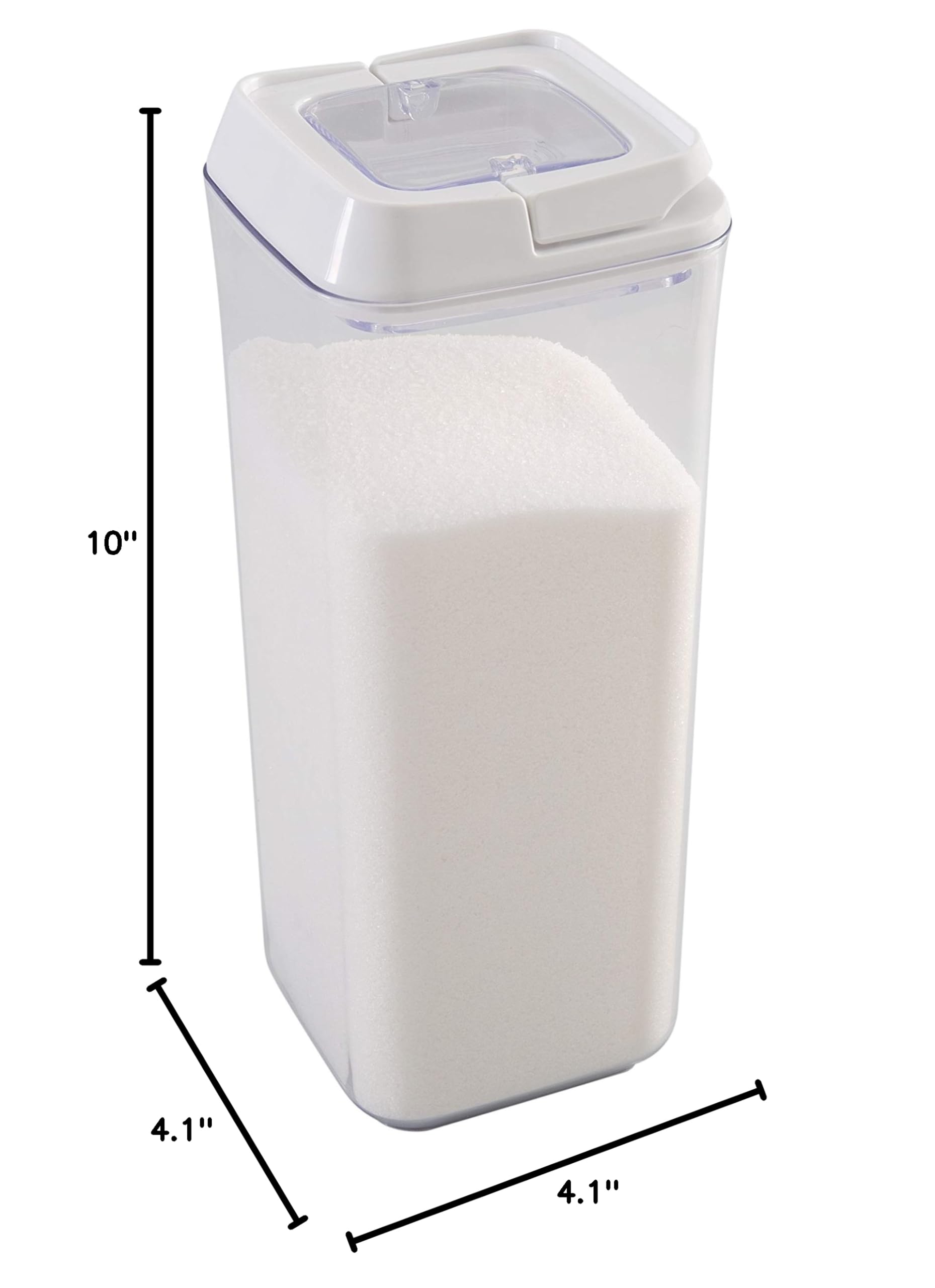 1.75L Airtight Stackable Food Storage Containers with Leakproof Lid - BPA Free Plastic Kitchen Organizers for Snacks, Pantry & Fridge - Keep Food Fresh Longer - Ideal for Meal Prep, Leftovers & Bulk Food Storage