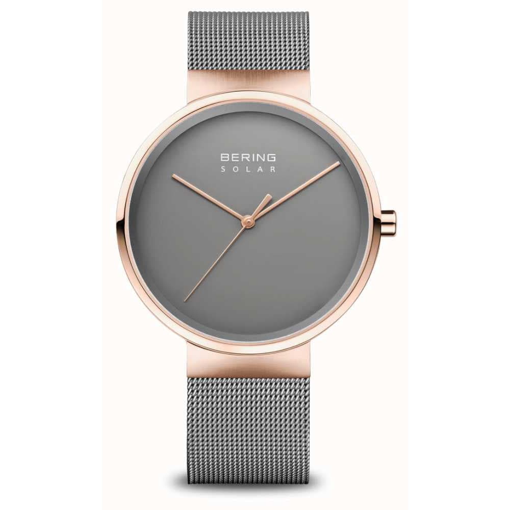 Bering Classic Unisex Watch with Gray Dial & Milanese Strap 14339-369 - Perfect for Business, Casual & Everyday Wear