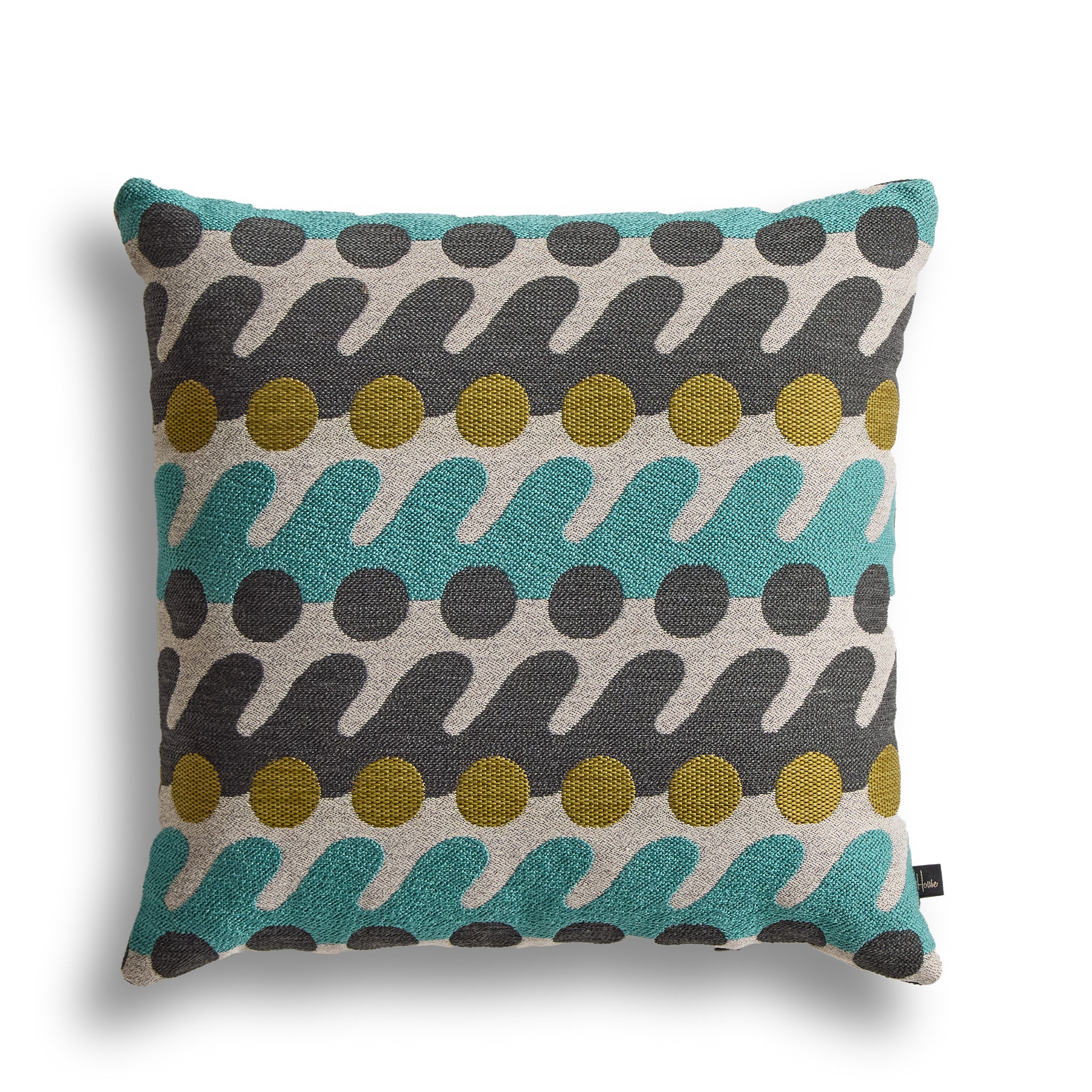 i Pattern Pillow in Caribbean - Soft Decorative Throw Pillow for Sofa, Bed & Couch - Perfect for Home Decor, Living Room & Coastal Style Bedroom