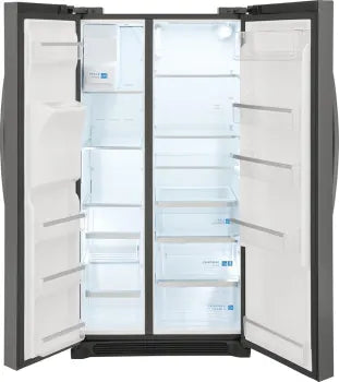 Frigidaire Gallery GRSC2352AD 22.3 Cu. Ft. 36-Inch Counter Depth Side by Side Refrigerator in Black Stainless Steel - Energy Efficient, Spacious Design for Modern Kitchens & Entertaining