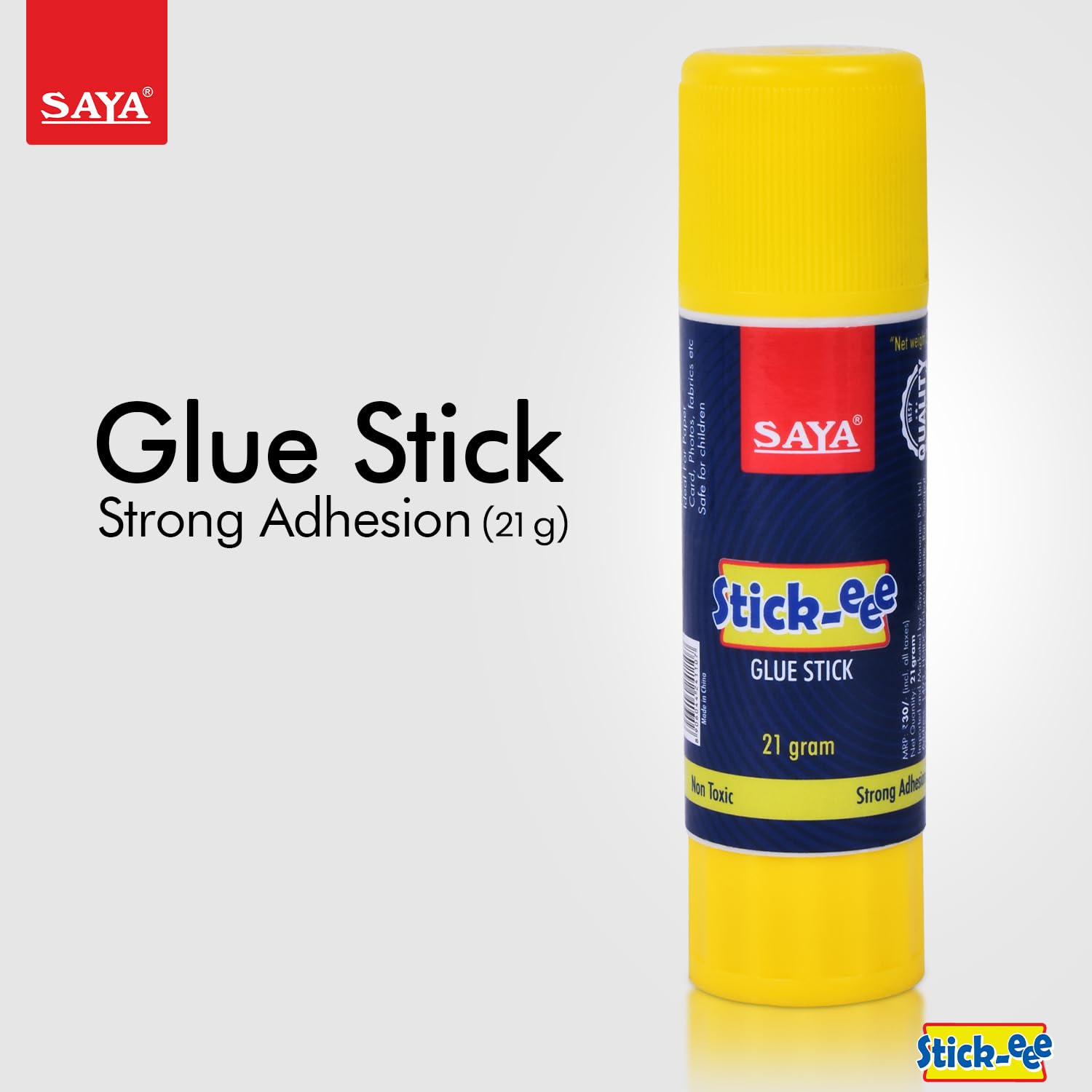 SAYA Super Glue Stick - Non-Toxic Transparent Adhesive | Fast Drying Washable Strong Bond for School Office Arts & Crafts | Perfect for DIY Projects Home Repairs & Model Building (12 Pack, 8g Each)