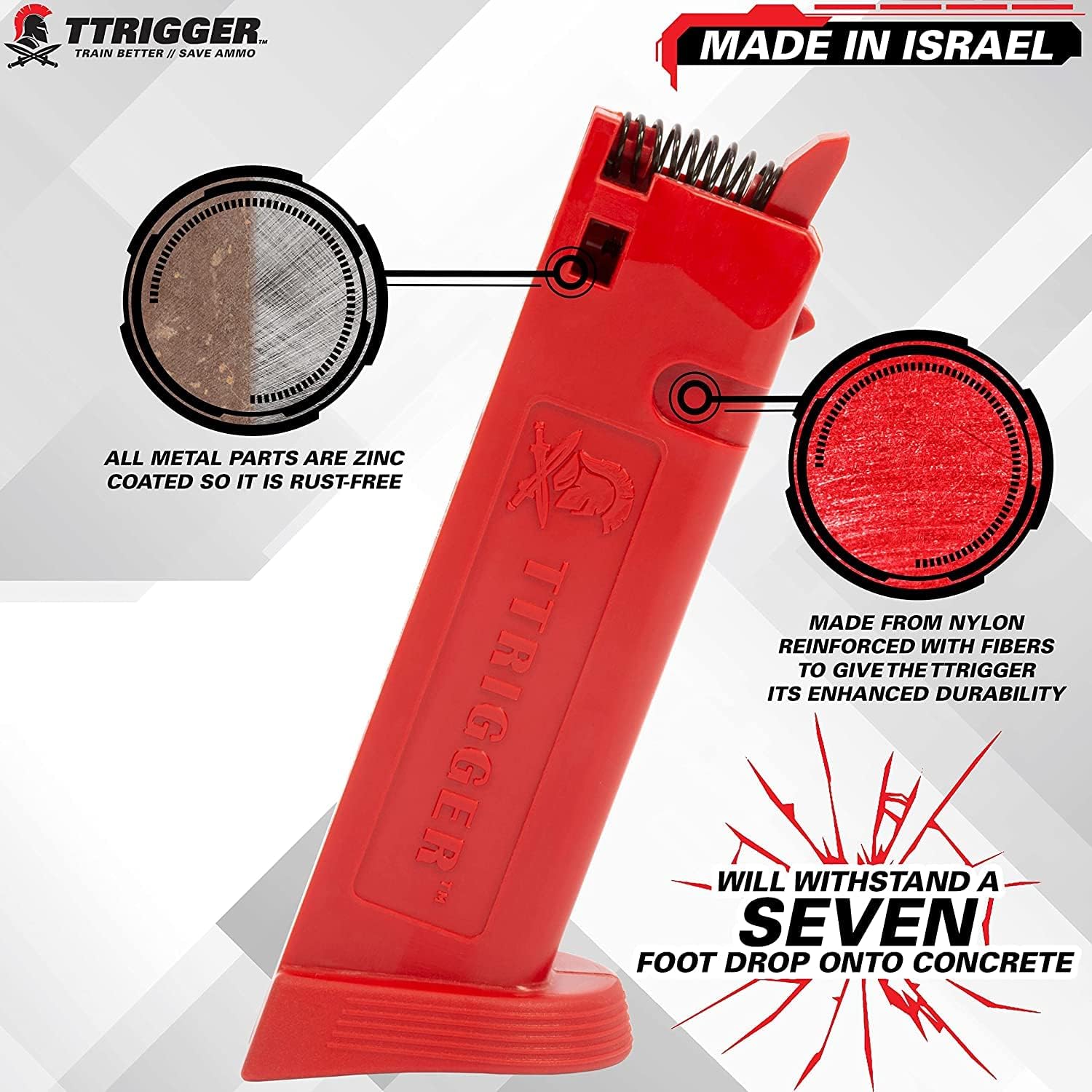 Glock Dry Fire Training Magazine for 9mm, .357, .22, .40, .45 - Realistic Trigger Simulation with Audible & Tactile Feedback - Perfect for Home Shooting Practice & Firearm Safety Training (Not Compatible with 10mm/.45 Cal or Laser Cartridges)