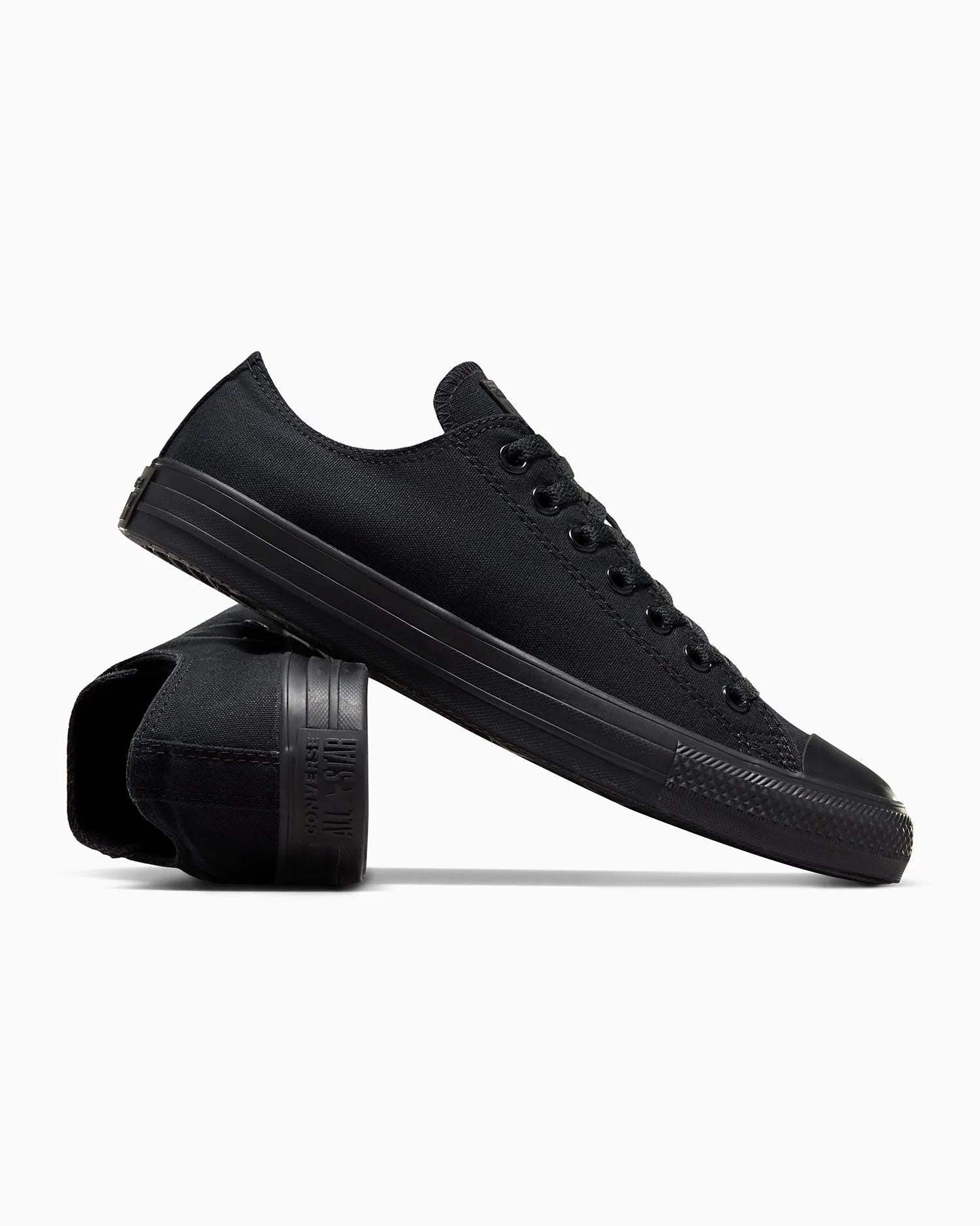 Converse Men's Chuck Taylor All Star Low Top Sneakers - Triple Black Casual Shoes for Everyday Wear & Street Style