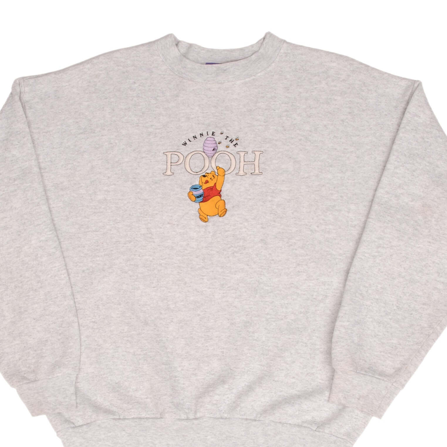 Vintage 1990s Disney Winnie the Pooh Embroidered Sweatshirt - Size Large for Men & Women - Perfect for Casual Wear, Disney Fans & Collectors