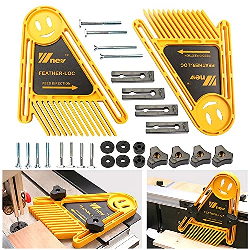 Premium Woodworking Featherboards for Table Saws, Band Saws & Router Tables - Safety Fence Accessory for Precise Cuts | Workshop & DIY Woodworking Projects