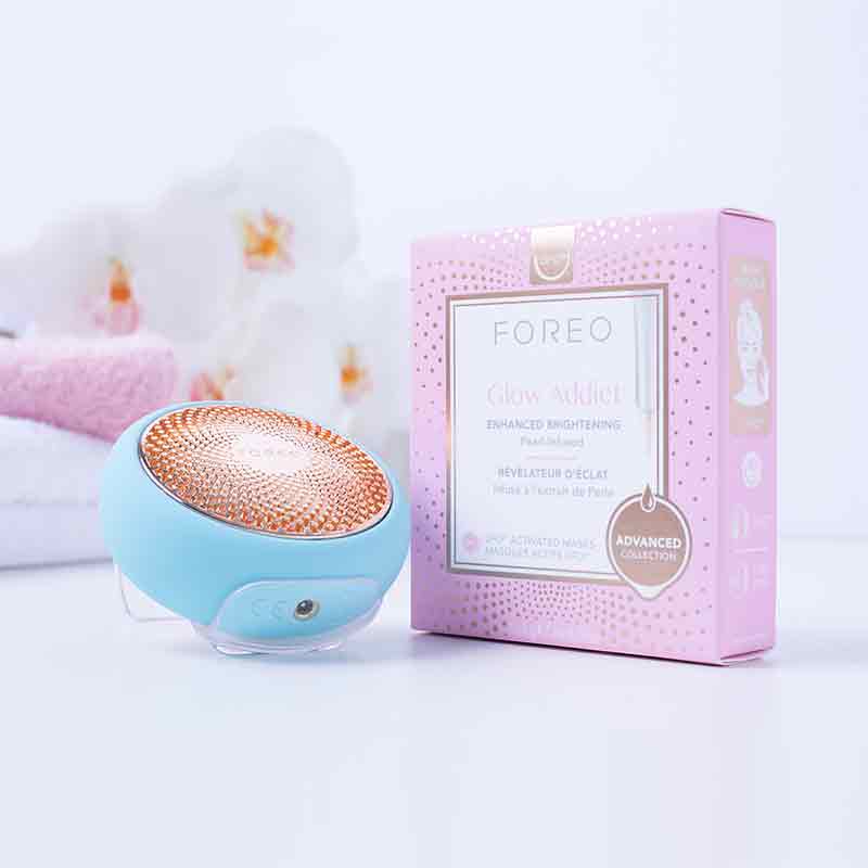 Foreo UFO Glow Addict Facial Mask - Hydrating & Brightening Sheet Mask for Radiant Skin | Perfect for Spa Nights & Self-Care Routines