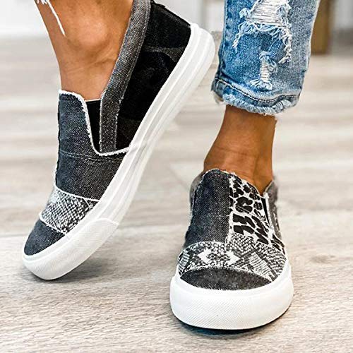 ZBYY Women's Canvas Slip On Sneakers - Comfortable Walking Shoes for Women, Breathable Loafers with Low Top Design - Perfect for Casual Wear, Travel & Everyday Comfort