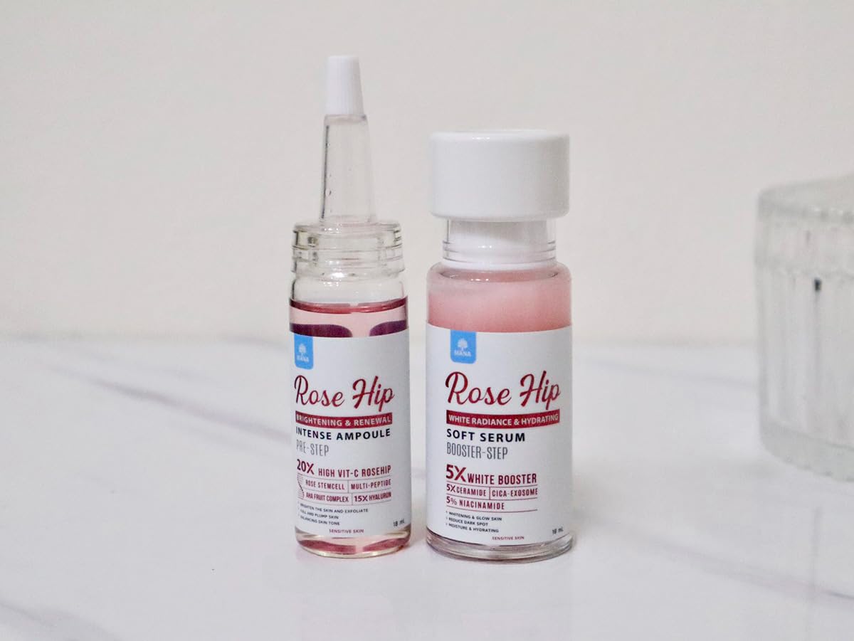 Moisture Nourishing Skin Care Set - 18ml Hydrating Soft Serum (10-Pack) by Thaigiftshop | For Dry & Sensitive Skin | Free Tomato Facial Mask Included | Perfect for Daily Skincare Routine & Travel