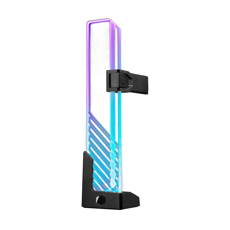 Cooler Master MCA U000R GSBTG 00 RGB GPU Support Bracket - Adjustable Graphics Card Holder for PC Gaming Setup, Anti-Sag Mount with ARGB Lighting for Custom Desktop Builds | Perfect for Gaming Rigs and Workstations