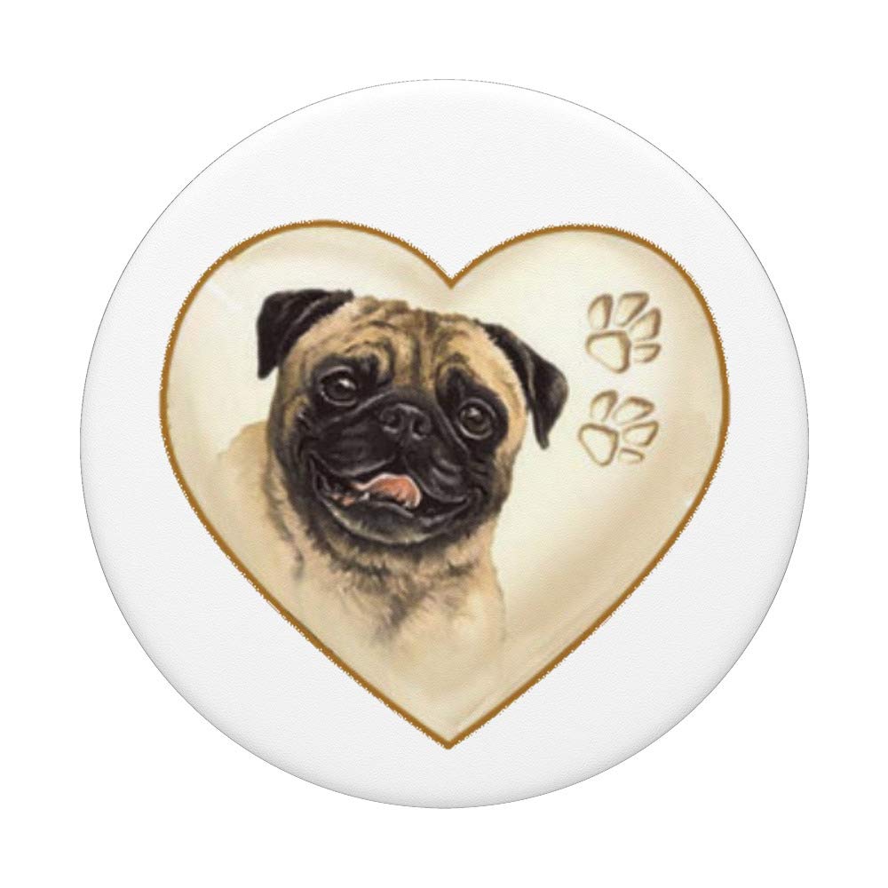 Pug PopSocket - Cute Dog & Puppy Pet Grip for Phones - Perfect for Dog Lovers & Pet Owners | Use for Phones, Tablets, Laptops & More
