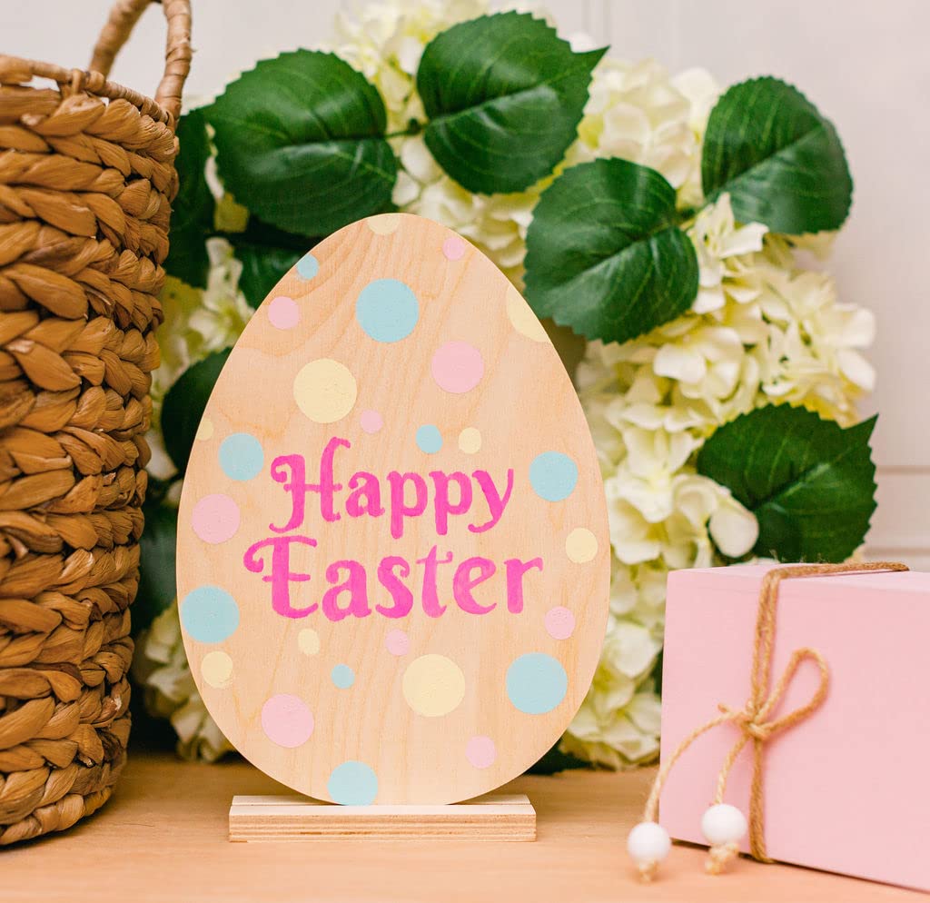 25 Large Pre-Sanded Wooden Egg Cutouts 18x12 Inch - Sturdy Egg-Shaped Wood Blanks for DIY Crafts, Easter Decorations, Holiday Centerpieces & Spring Home Decor - Perfect for Painting, Decoupage & Seasonal Displays by Woodpeckers