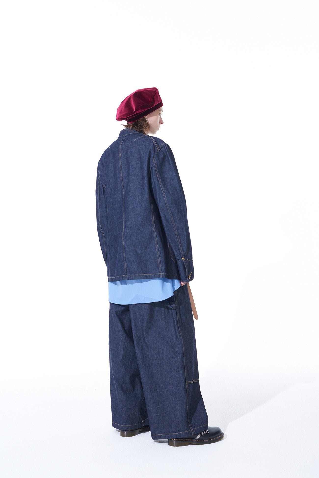 10 OZ Denim Stand Collar Coveralls Jacket - Durable Workwear for Men & Women - Perfect for Farming, Construction, and Outdoor Activities
