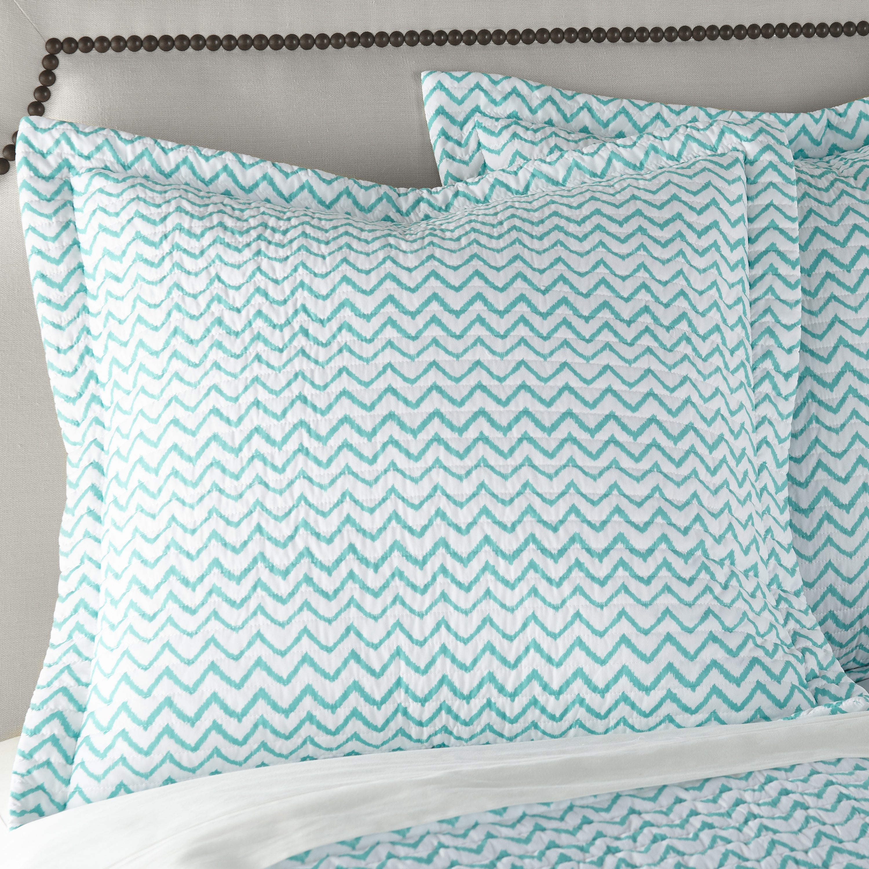 Leora Floral Euro Sham Pillow Covers Set of 2 - Decorative Square Pillow Cases for Bedroom, Living Room & Sofa Decor