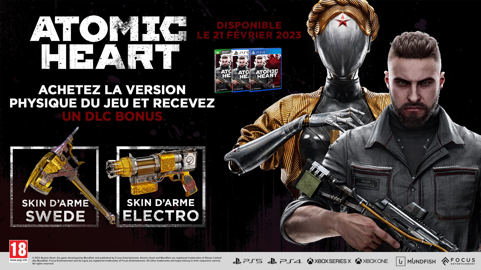 Atomic Heart - PlayStation 4 Game | Action RPG Sci-Fi Adventure | Perfect for Fans of BioShock & Fallout Series | Great for Single-Player Gaming & Collector's Editions