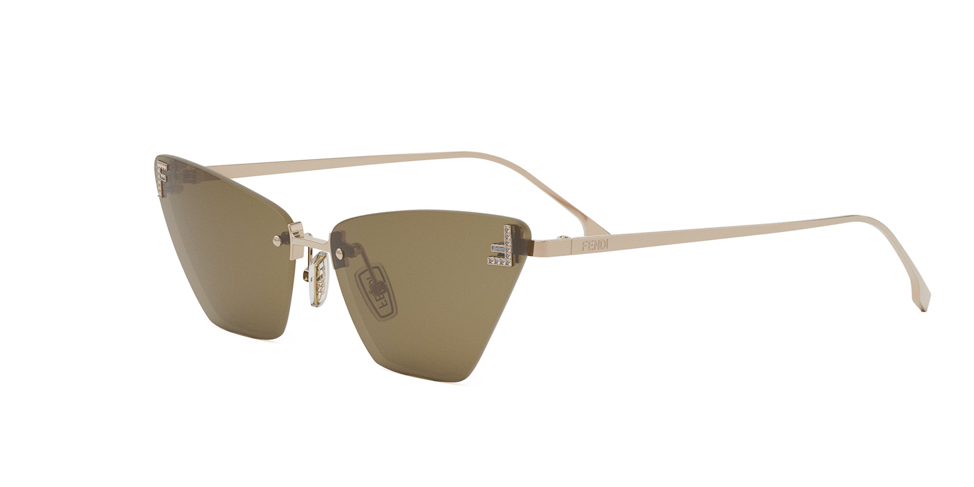 Fendi First Crystal FE4160US Women's Luxury Sunglasses - Stylish UV Protection for Fashion & Outdoor Activities