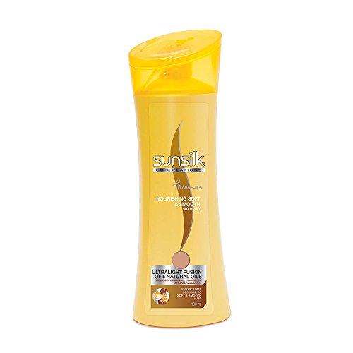 Sunsilk Nourishing Soft & Smooth Shampoo 180ml - Hydrating Hair Care for Dry & Damaged Hair - Daily Moisturizing Shampoo for Women & Men - Perfect for Home & Travel Use