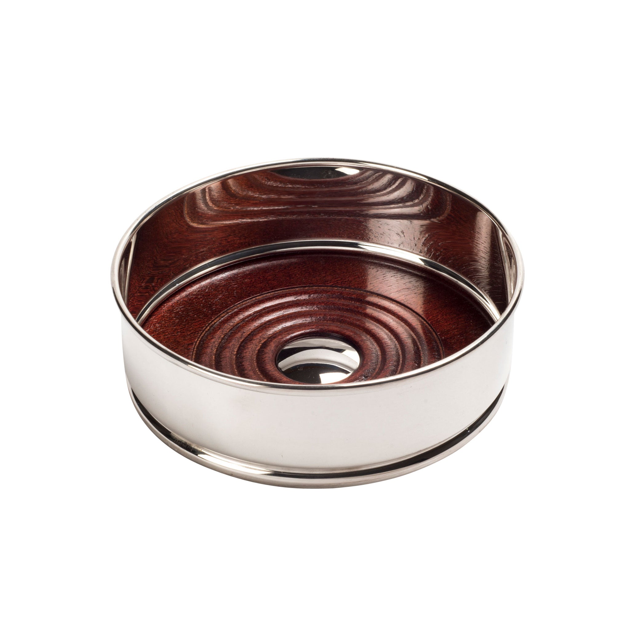 Premium English Silver Plated Wine Coaster Set of 4 - Elegant Drink Holders for Red & White Wine - Perfect for Dinner Parties, Weddings & Home Bar Decor