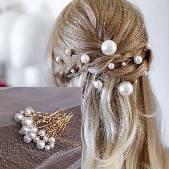 18Pcs Pearl Hair Pins for Wedding - Bridal Rhinestone Hair Clips for Bride & Bridesmaids | Perfect for Updos & Special Occasions