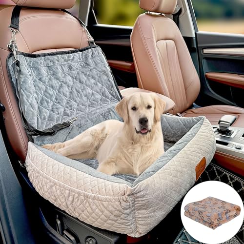 off white-Dog Car Seat