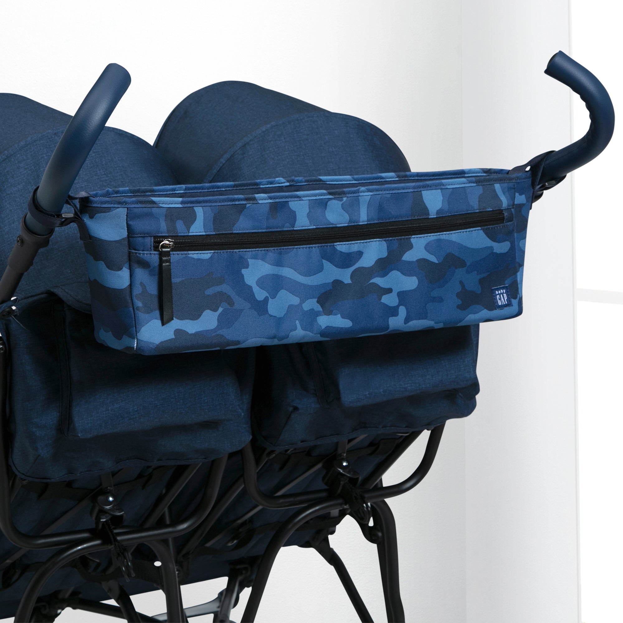 BabyGap Classic Parent Organizer for Double Stroller - Convenient Storage for Diapers, Bottles & Essentials - Perfect for Shopping, Travel & Family Outings